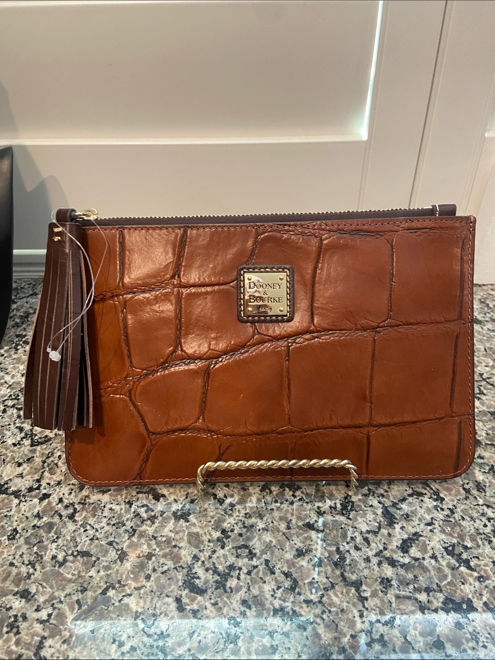 Dooney&Bourke Croc 🐊 Print Clutch or large wristlet